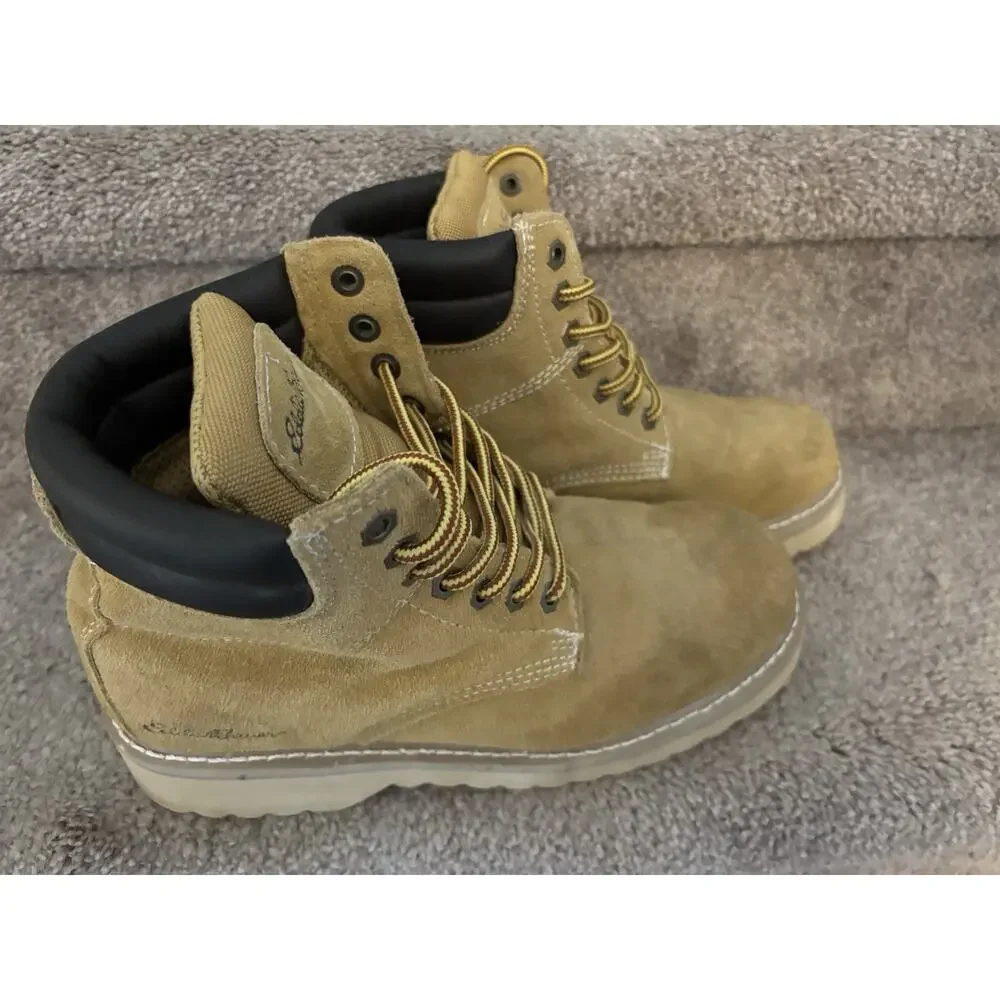 Eddie Bauer Rick Tan Men's Waterproof Boots Size 9 Hiking RBX Highland Point